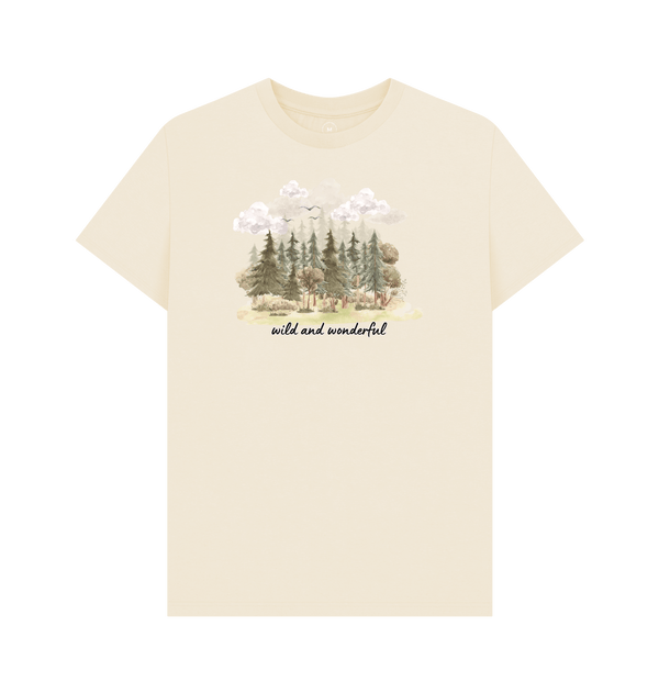 Natural Recycled Printed T-Shirt Front