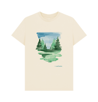 Natural Recycled Printed T-Shirt Front