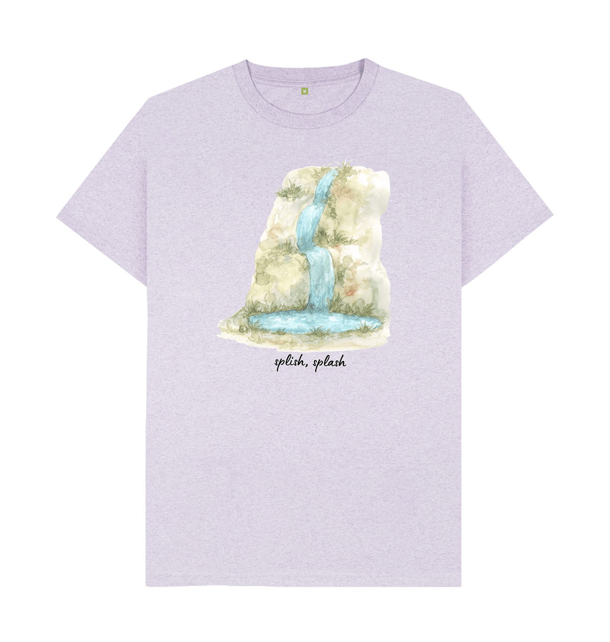 Light Purple Recycled Printed T-Shirt Front