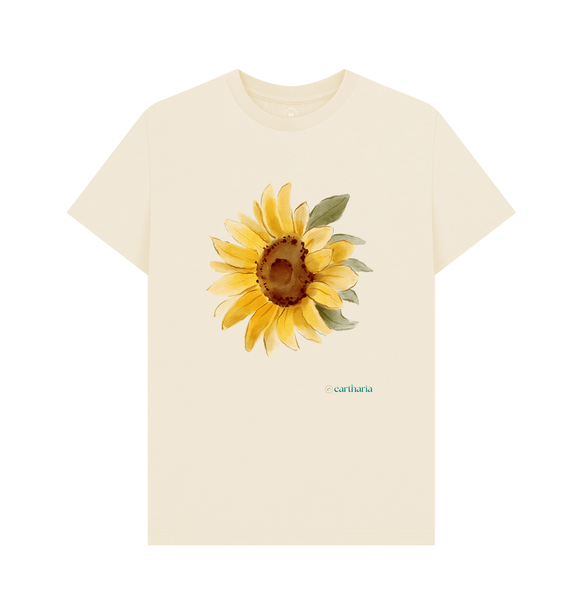 Natural Recycled Printed T-Shirt Front
