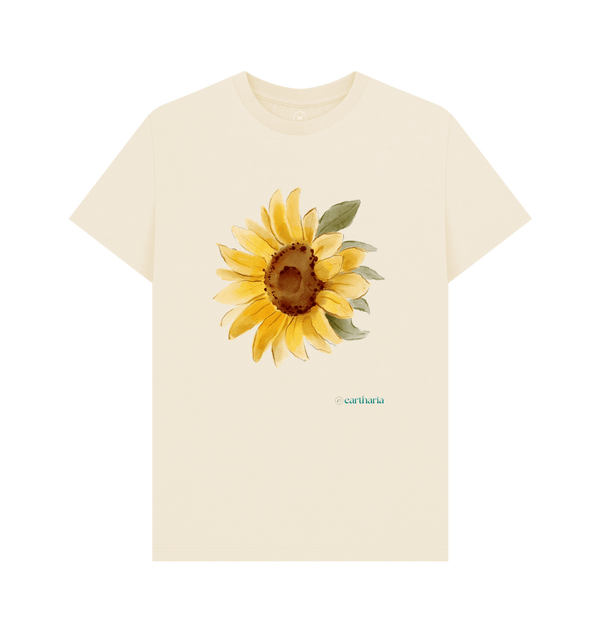 Natural Recycled Printed T-Shirt Front
