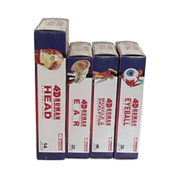 4D Master Human Anatomy Head, Eyeball, Ear, Muscle/Skeleton Models, STEM Gift Set