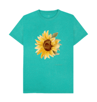 Seagrass Green Recycled Printed T-Shirt Front