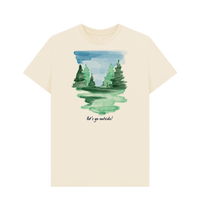 Natural Recycled Printed T-Shirt Front