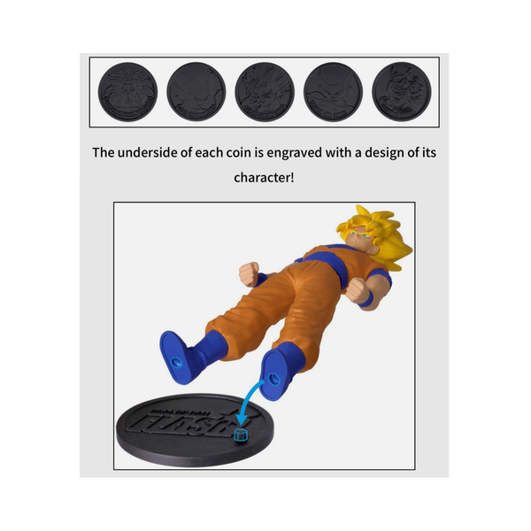 BANDAI Dragon Ball Z Flash 3 Pack Figures includes SSB Vegeta, SSB Goku, SS Broly