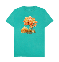 Seagrass Green Recycled Printed T-Shirt Front