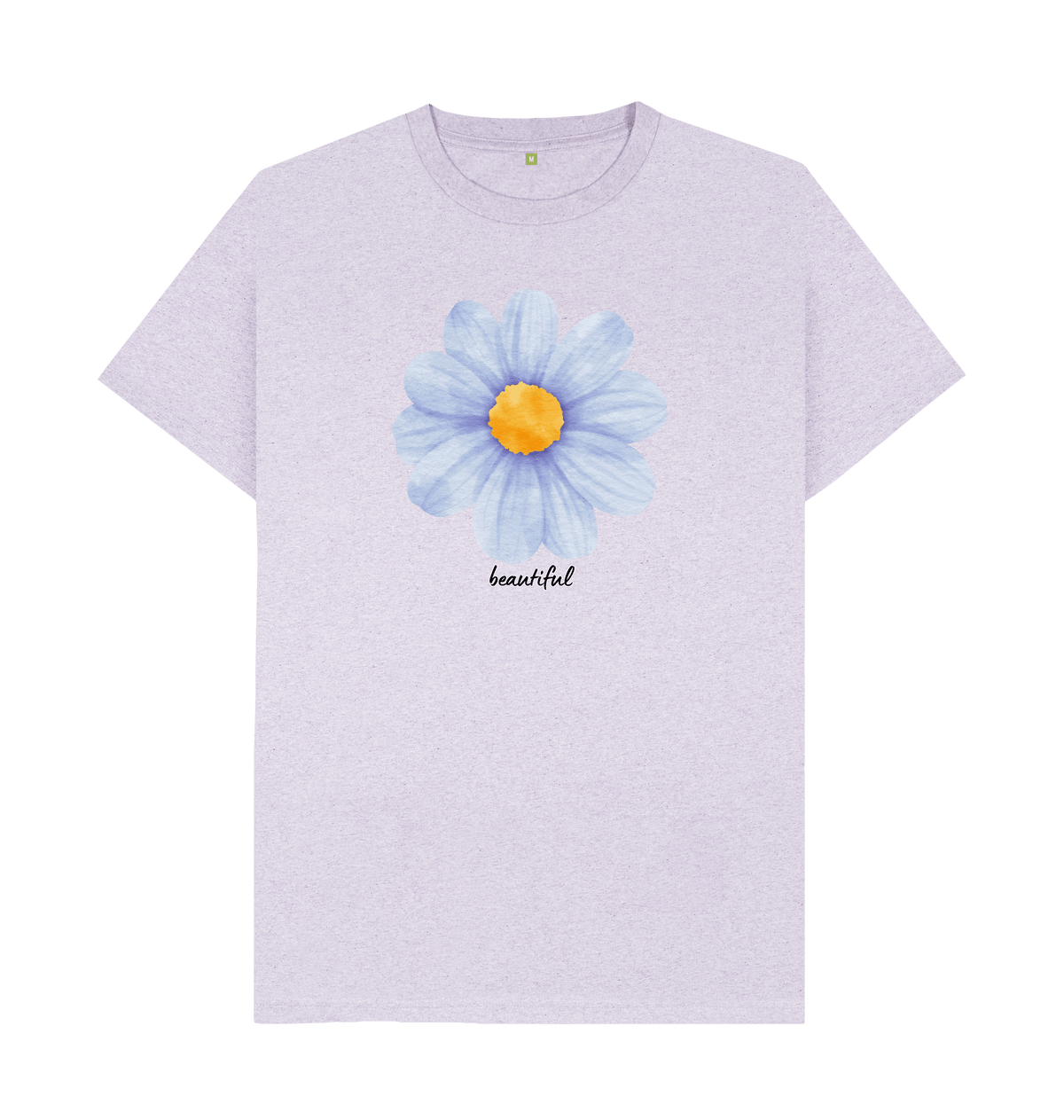 Light Purple Recycled Printed T-Shirt Front