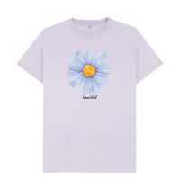 Light Purple Recycled Printed T-Shirt Front