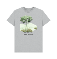 Grey Recycled Printed T-Shirt Front