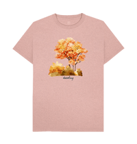 Sunset Pink Recycled Printed T-Shirt Front
