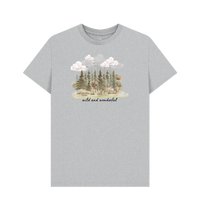 Grey Recycled Printed T-Shirt Front