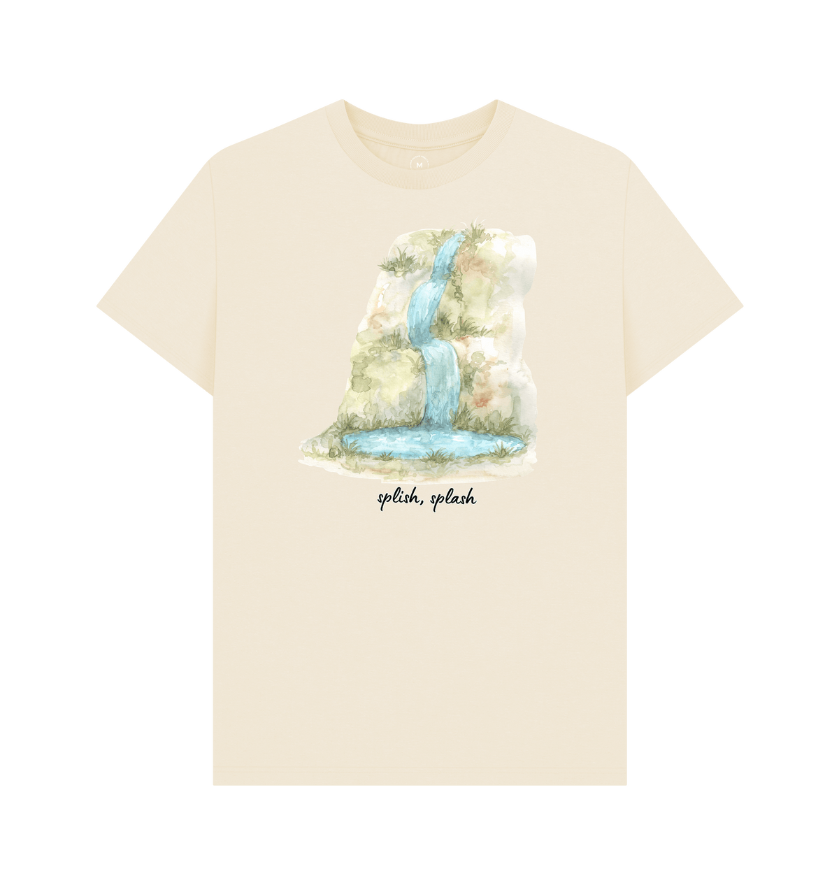 Natural Recycled Printed T-Shirt Front