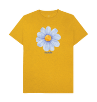 Sunflower Yellow Recycled Printed T-Shirt Front