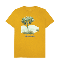 Sunflower Yellow Recycled Printed T-Shirt Front