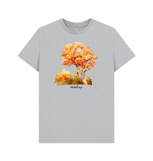 Grey Recycled Printed T-Shirt Front