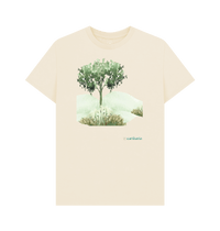 Natural Recycled Printed T-Shirt Front