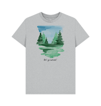 Grey Recycled Printed T-Shirt Front