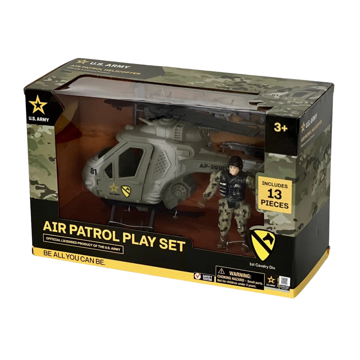 U.S. Army Air Patrol Set, Helicopter & Soldier, Great Gift for a Veteran!