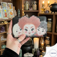 Loungefly x Disney Hocus Pocus Sanderson Sisters & Binx the Cat Zip-Around Flap Wallet