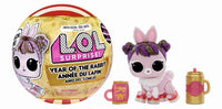 LOL Surprise Year of the Rabbit toy with packaging and accessories on a white background