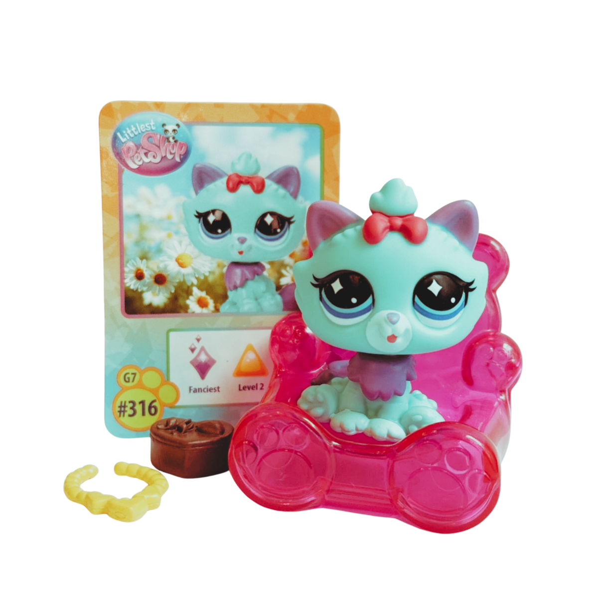 Littlest Pet Shop Generation 7 (G7) Series 4 "Sweet Life" Short Hair Himalayan Cat (#316).