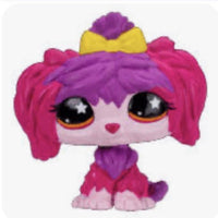 Littlest Pet Shop Maltese Pink/Purple #318