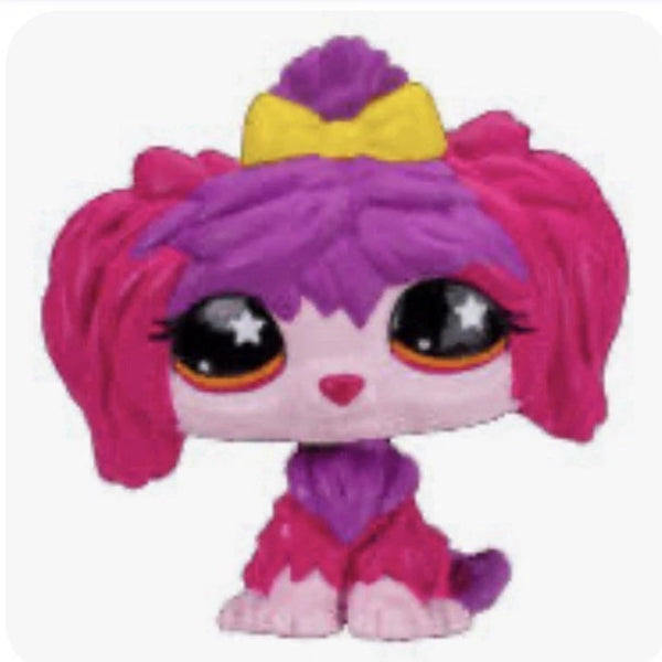 Littlest Pet Shop Maltese Pink/Purple #318