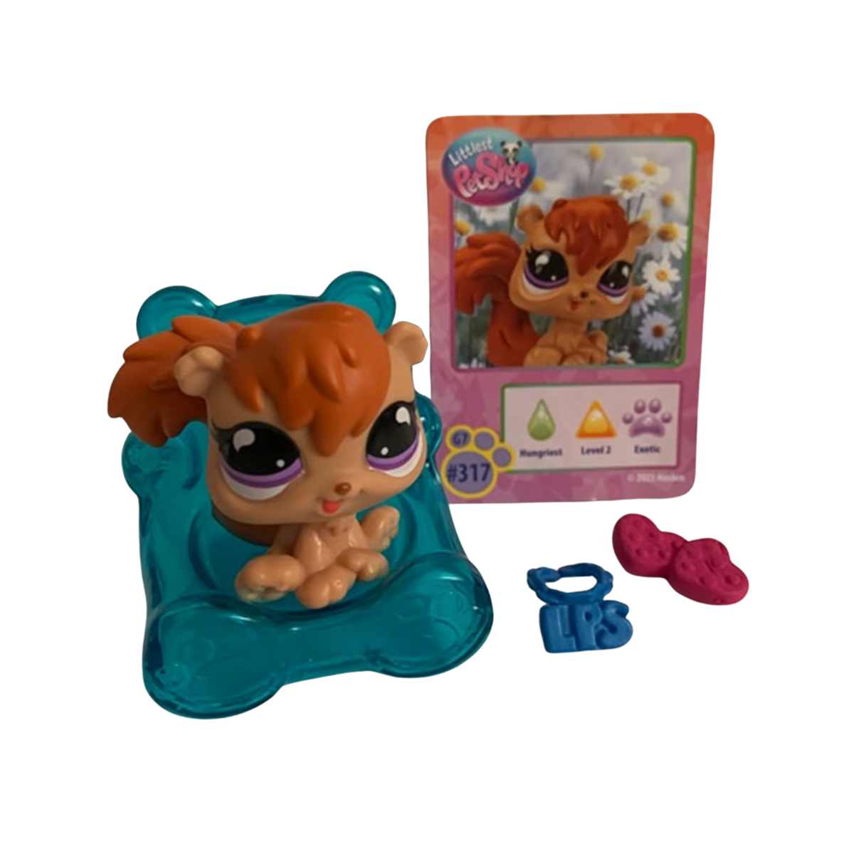 Littlest Pet Shop LPS Gen 7 Series 4 - Sweet Life - Squirrel #317 on a white background