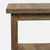 Reclaimed Wood End Table, Square