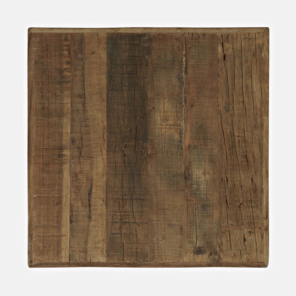 Reclaimed Wood End Table, Square