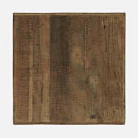 Reclaimed Wood End Table, Square