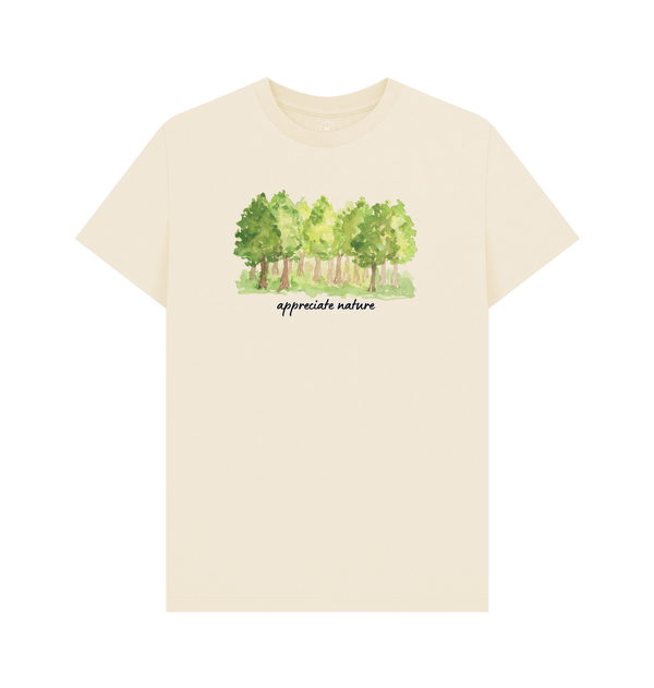 Natural Recycled Printed T-Shirt Front