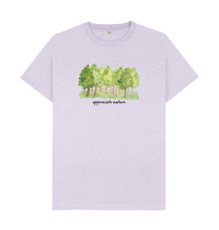 Light Purple Recycled Printed T-Shirt Front