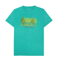Seagrass Green Recycled Printed T-Shirt Front