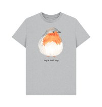 Grey Recycled Printed T-Shirt Front