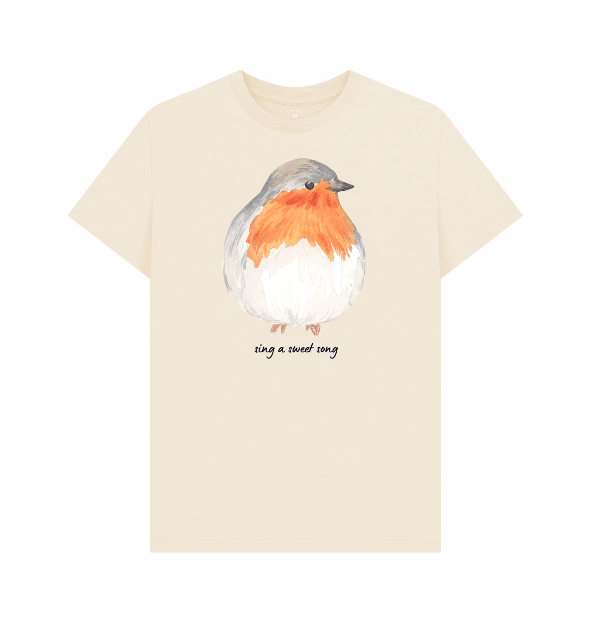 Natural Recycled Printed T-Shirt Front
