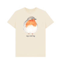 Natural Recycled Printed T-Shirt Front