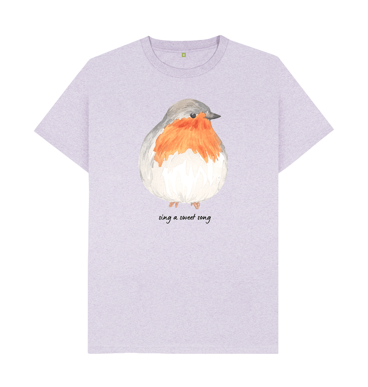Light Purple Recycled Printed T-Shirt Front