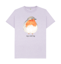 Light Purple Recycled Printed T-Shirt Front