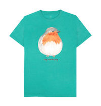 Seagrass Green Recycled Printed T-Shirt Front