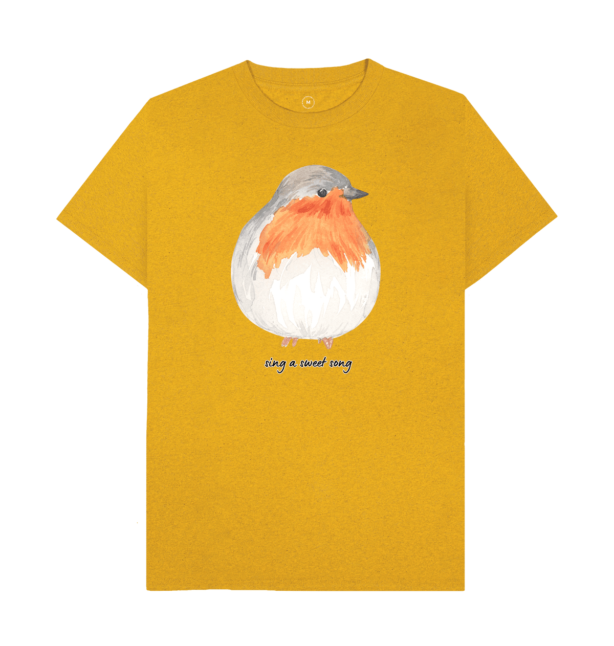 Sunflower Yellow Recycled Printed T-Shirt Front