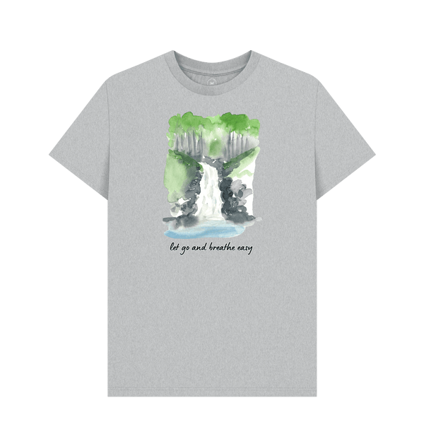 Grey Recycled Printed T-Shirt Front