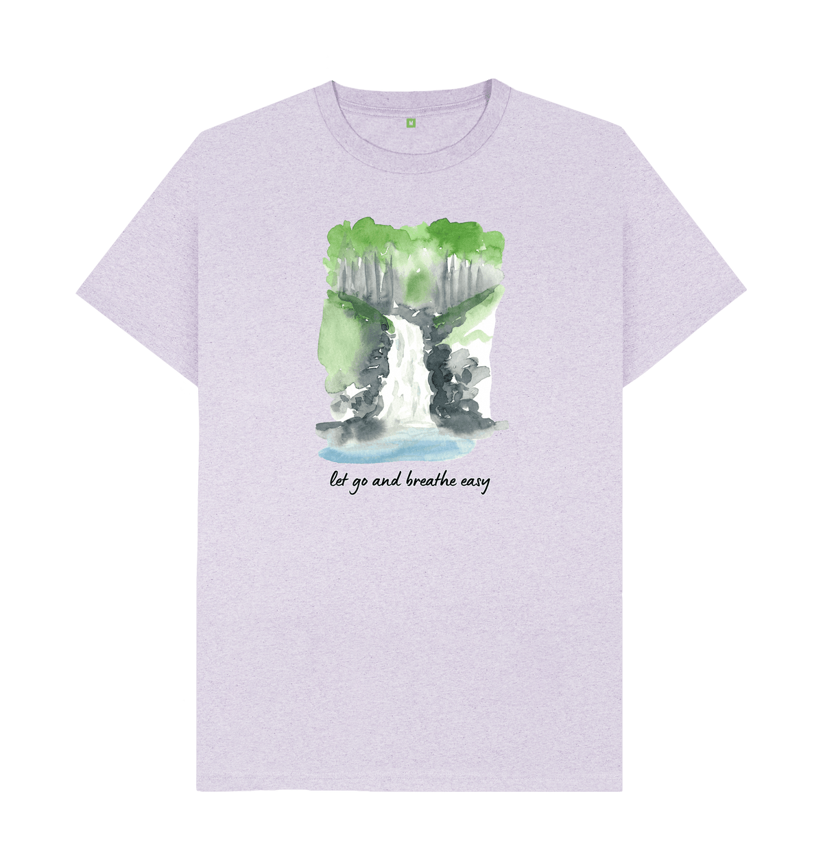 Light Purple Recycled Printed T-Shirt Front
