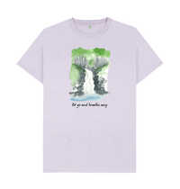 Light Purple Recycled Printed T-Shirt Front