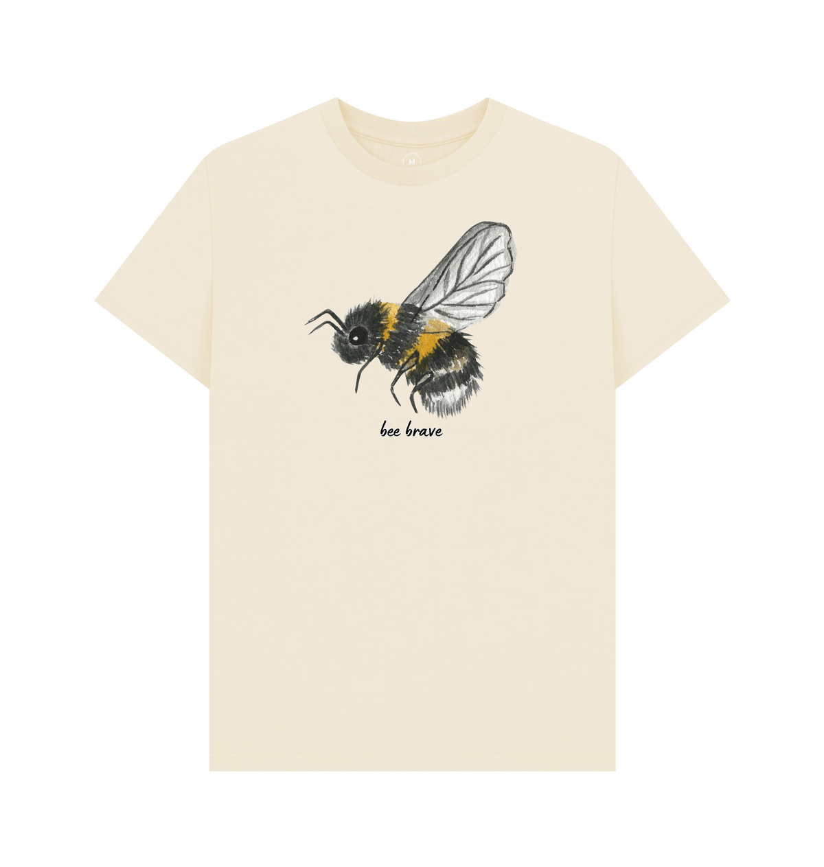Natural Recycled Printed T-Shirt Front