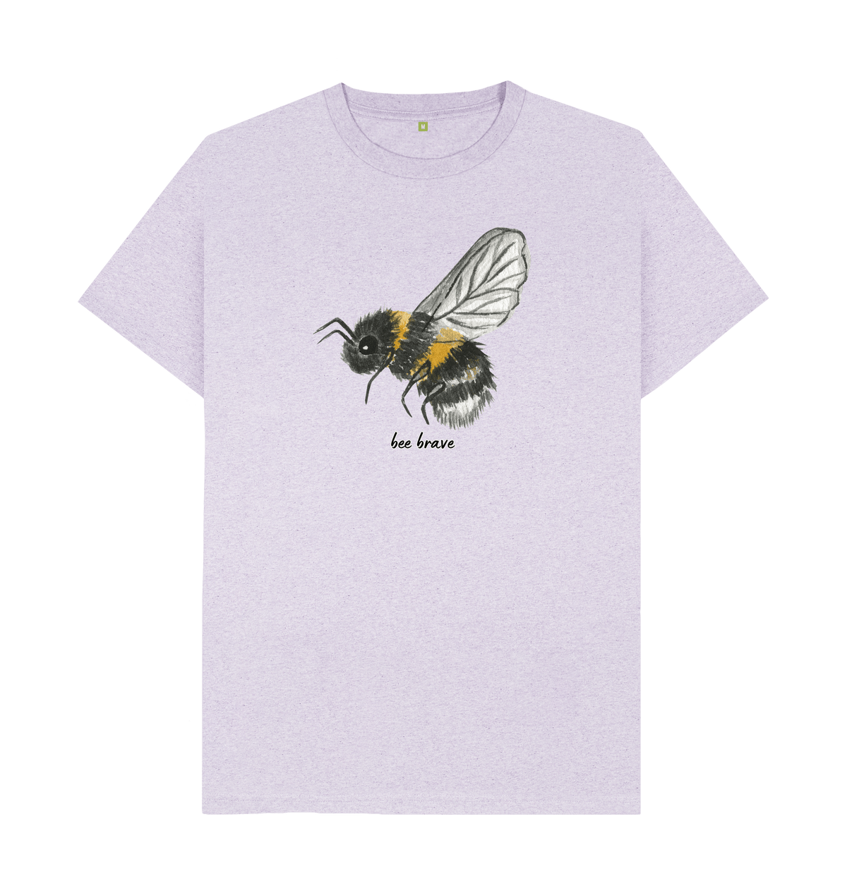 Light Purple Recycled Printed T-Shirt Front