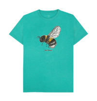Seagrass Green Recycled Printed T-Shirt Front