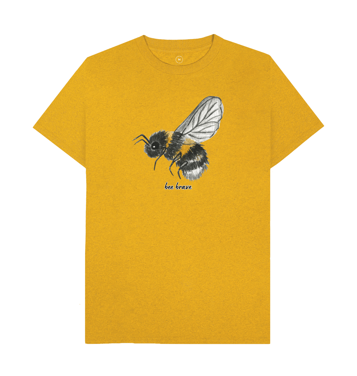 Sunflower Yellow Recycled Printed T-Shirt Front