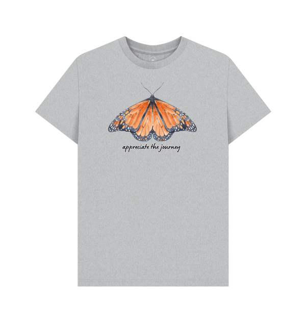 Grey Recycled Printed T-Shirt Front