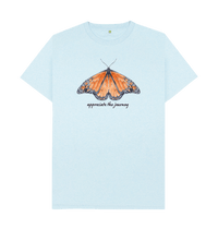 Light Blue Recycled Printed T-Shirt Front